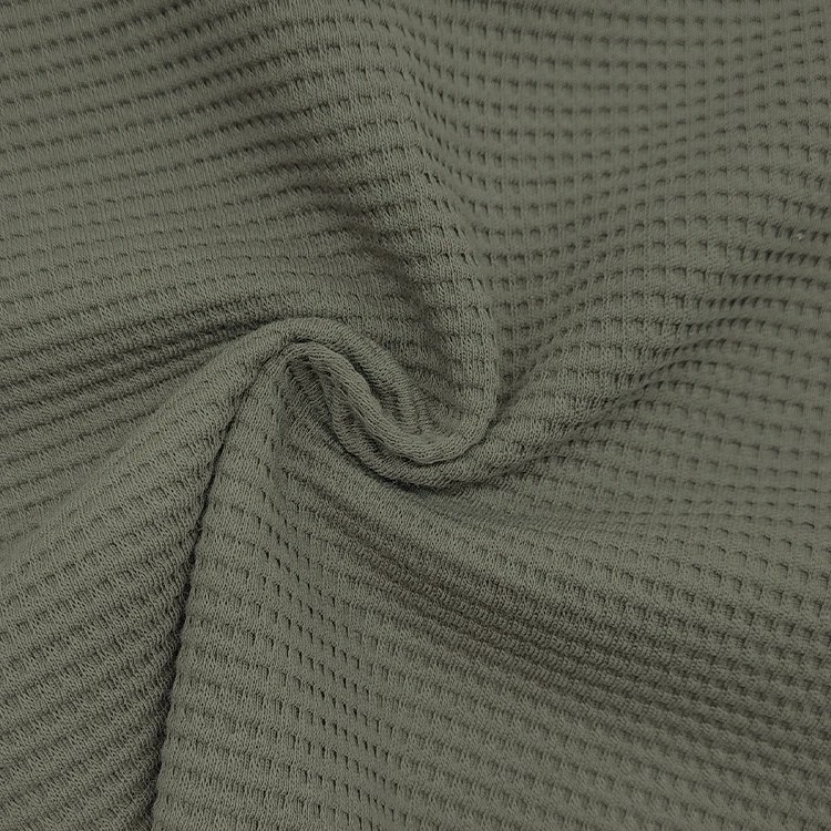 New Design Kids Cotton Waffle Fabric, China Supplier Knit 32S Waffle Fabric Fabric for T Shirt/ factory