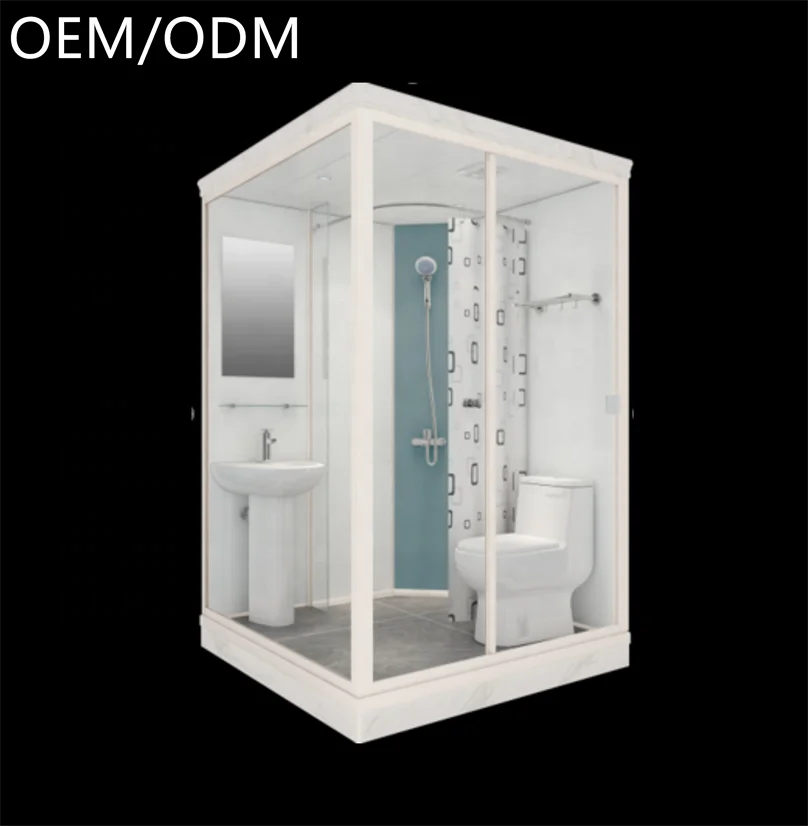 Shower Pod All in One Prefab Modular Bathroom Unit with Toilet