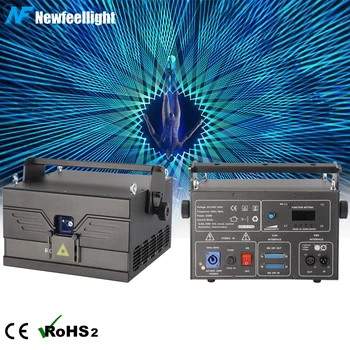 New Feel Laser 3w 4w 5w 6w 8w 10w 30kpps rgb animation laser light show