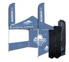ADMAX 10*10ft Promotional Customized Tent Printing Aluminum Folding Canopy Tent Print With Side Wall For Trade Show Tent