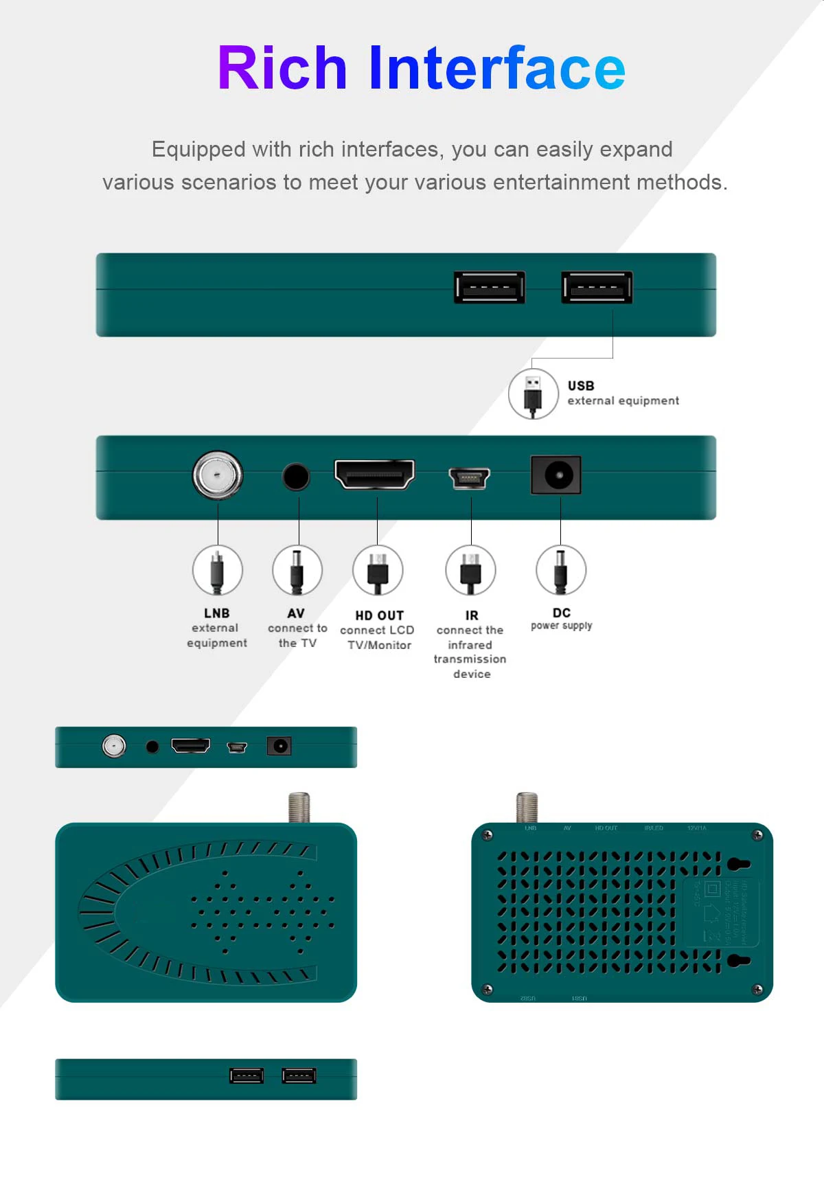 odm factory stb support multi languages dvb s2 tv digital tuners free to air meecast hd dvb s2 receiver set top box-57