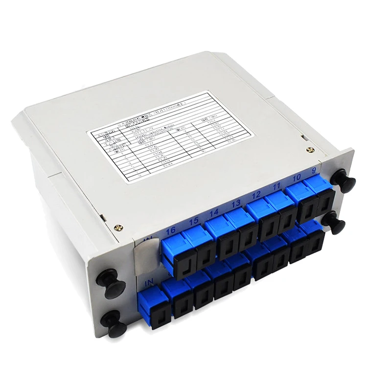 NETWORK OPTICAL PON MODULE CASSETTE 1 X 16 2 4 8 32 FIBER OPTIC MINI PLC SPLITTER CONNECTOR SCAPC SC UPC