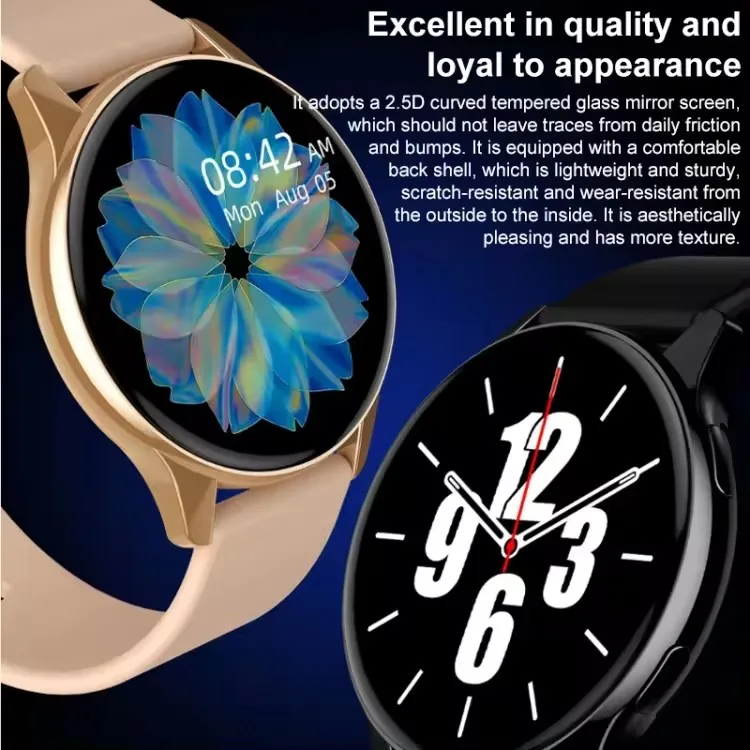 Smart Watch Active 2 Fitness Tracker Heart Rate Monitoring T2 Pro Round Screen  IP67 Waterproof Smartwatch for Men Women