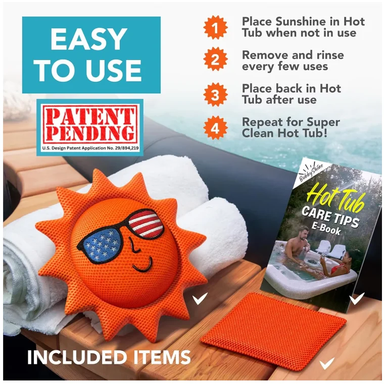 Reusable Hot Tub Scum Absorber - Floating Oil Absorbing Sponge and Skimmer for Spa and Pool Cleaning Oil Remover Scum Cleaner
