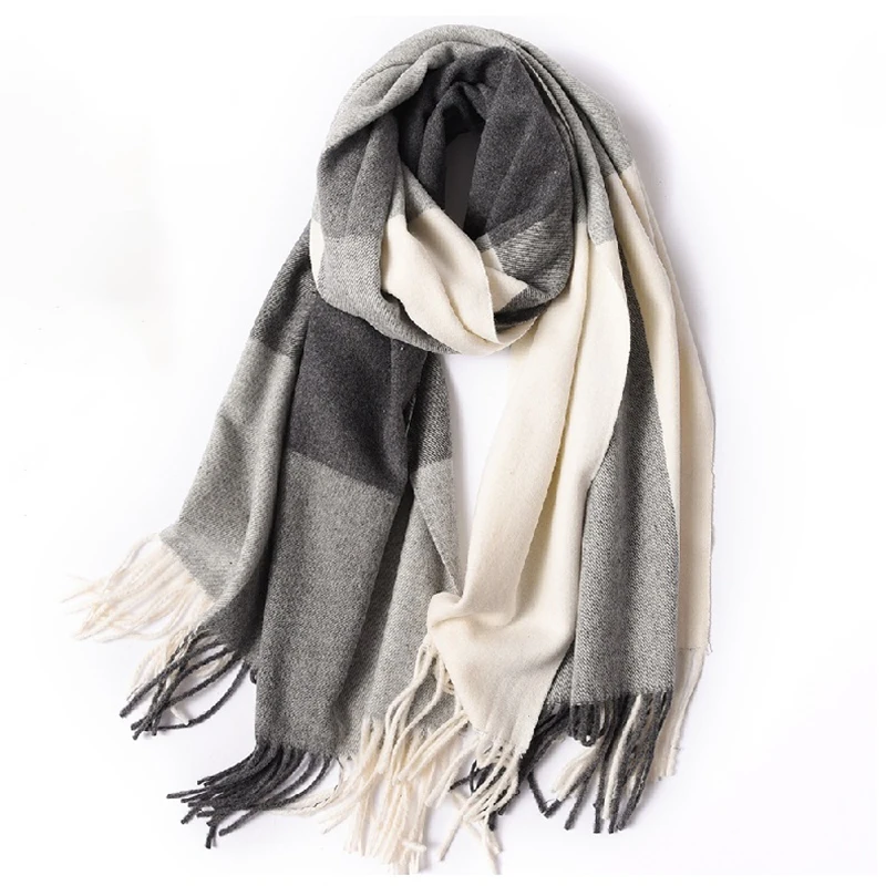 
 Оптовая продажа, Чжэцзян, теплый женский и мужской модный шерстяной шарф в клетку, зимний шарф, другие шарфы  