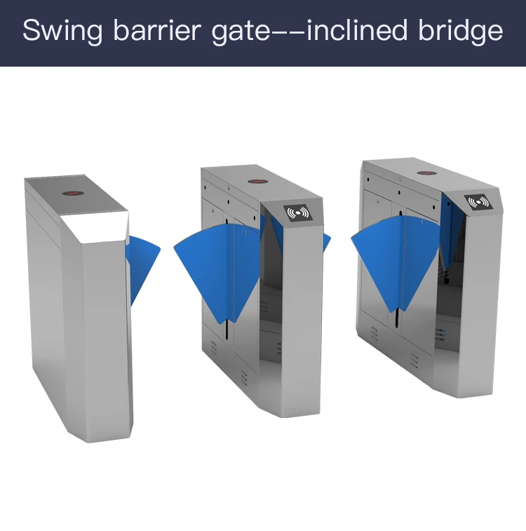 Thinmoo Fast Speed Automatic Flap Barrier Gate for High-Security Access Control in Metro Stations and Office Buildings