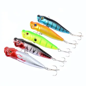 5 Color Luya Wave Climbing Integrated Artificial Hard Bait 9.5cm Plastic with Hooks for Topwater Fishing – Popper – view 2