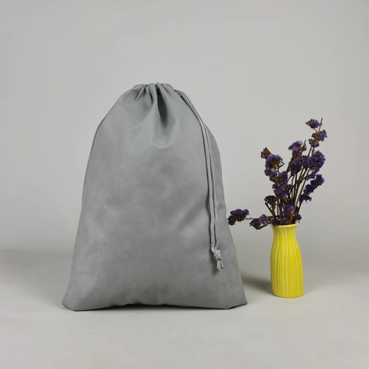 Blank Drawstring Bags Travel Bag DIY Toy Storage Jewellery BLACK NYLON BAGS 