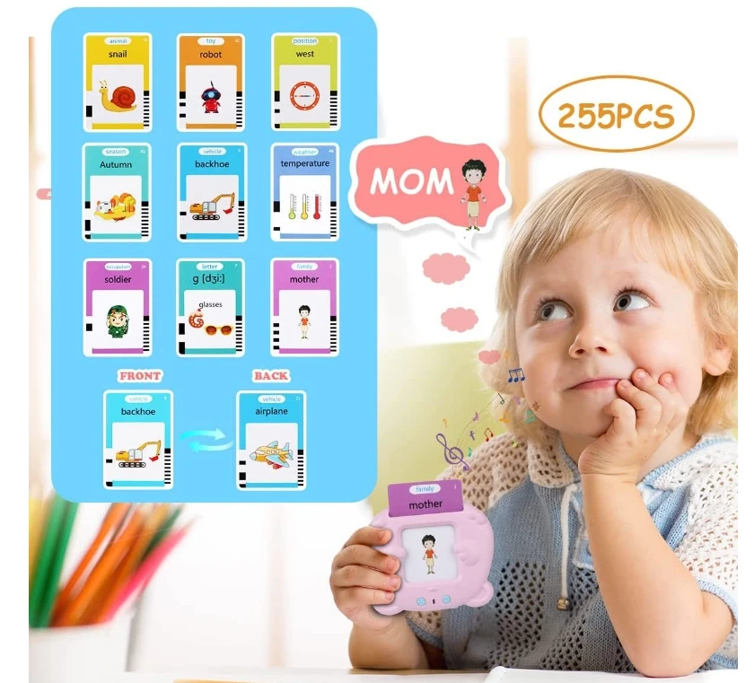 Startcan Talking Cards for Kids Educational ,224 Sight Words Talking Flash Cards