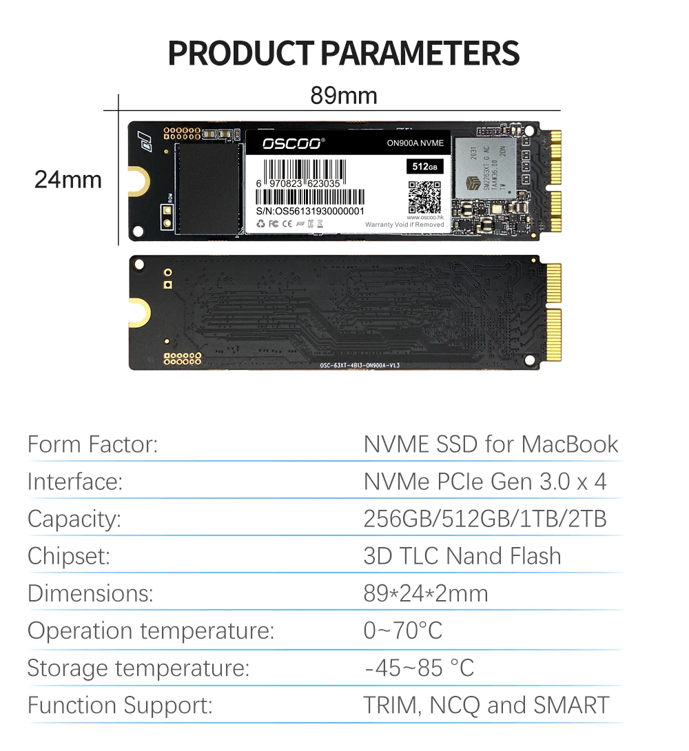 LECTOR DE DISCO DURO SSD INTERNO PARA MACBOOK PRO MAC MINI A1347 A1425 A1398 A1502