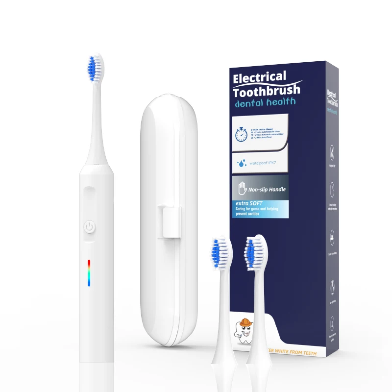 Customized USB Rechargeable Ultrasonic Tooth Cleaner Portable Rechargeable Soft Wave Electric Tooth brushes Electric Toothbrush