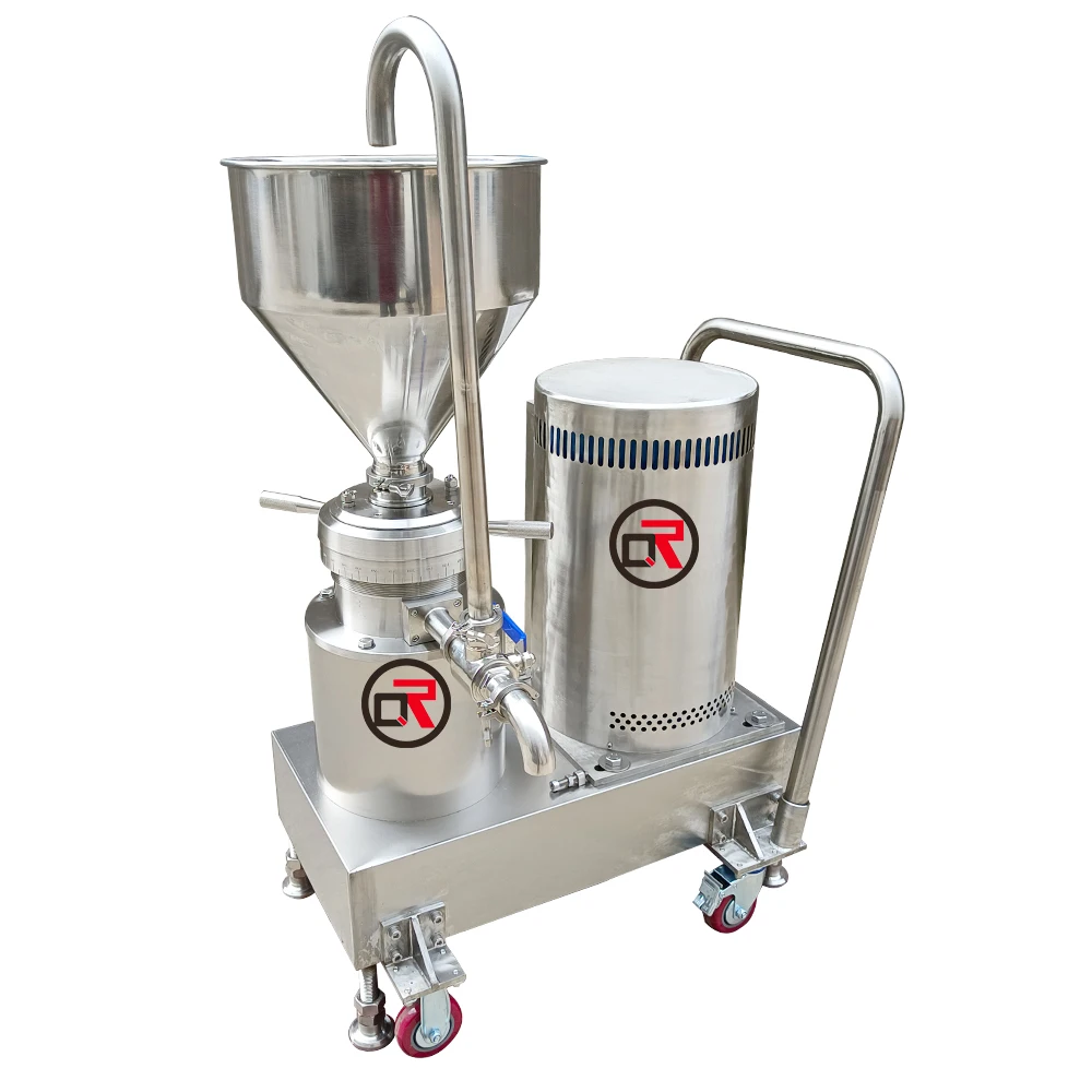 High Capacity Long Working Life Stainless Steel Vertical Scale Peanut Butter Superfine Coconut Meat Grinder Colloid Mill