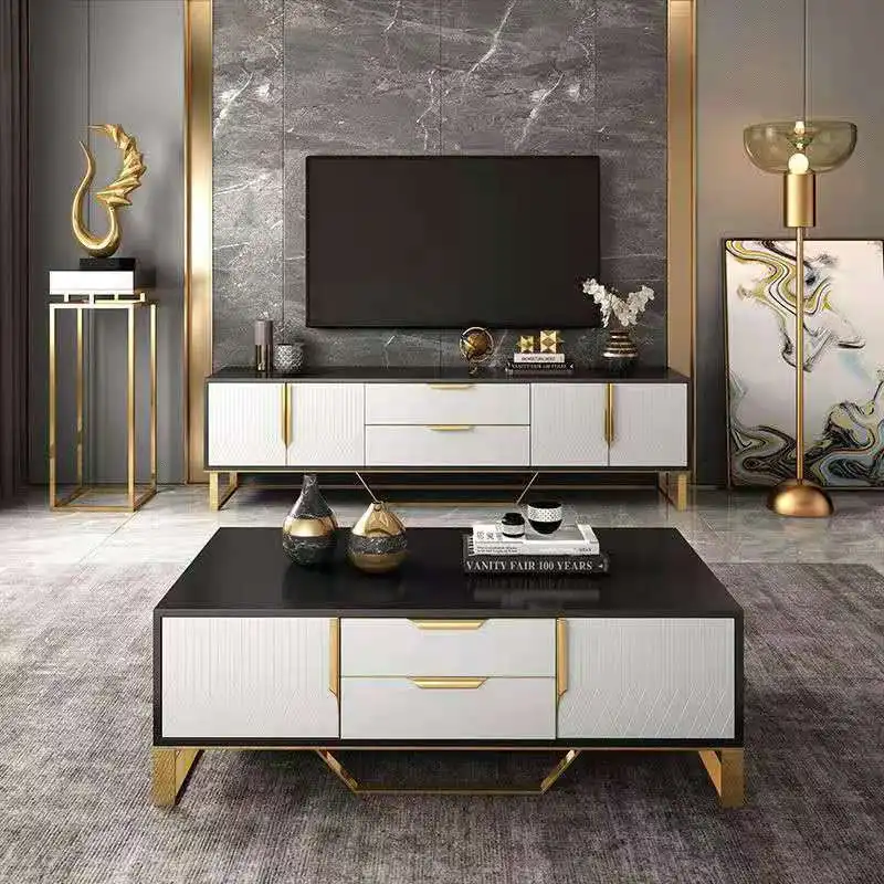 Marble Tv Cabinet Combination Modern Light Luxury Living Room Small Family  Background Wall Tv Cabinet - Buy Marble Tv Cabinet Combination,Simple  Living Room Coffee Table,Modern Light Luxury Living Room Small Family  Background