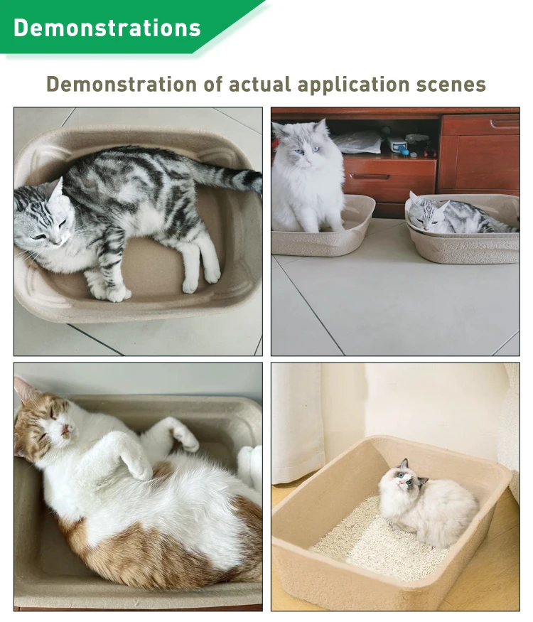 Eco Disposable Cat Litter Box Biodegradable Waterproof Cat Litter Box