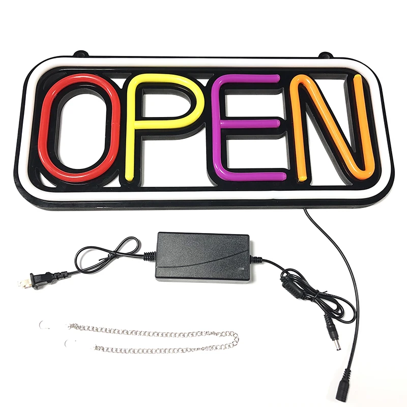 open sign in window