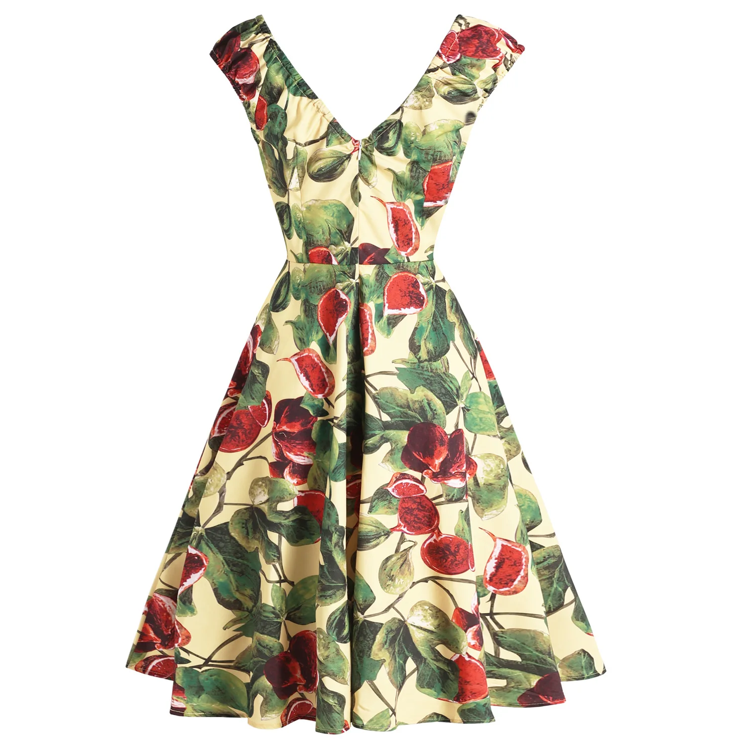 ⭐︎希少⭐︎CARAMEL VINTAGEFLORAL PRINT DRESS 8A ⭐︎希少