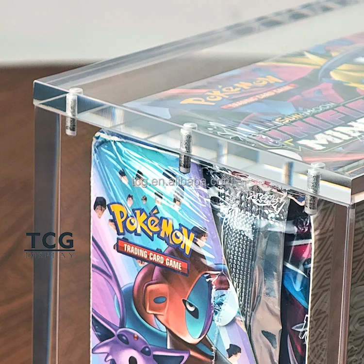 TCG Acrylic Case English Booster Box Compatible with Pokemon 151 Sliding Secure Mag Lock Top Thick 6mm Protection| Alibaba.com TCG Acrylic Case English Booster Box Compatible with Pokemon 151 Sliding Secure Mag Lock Top Thick 6mm Protection| Alibaba.com