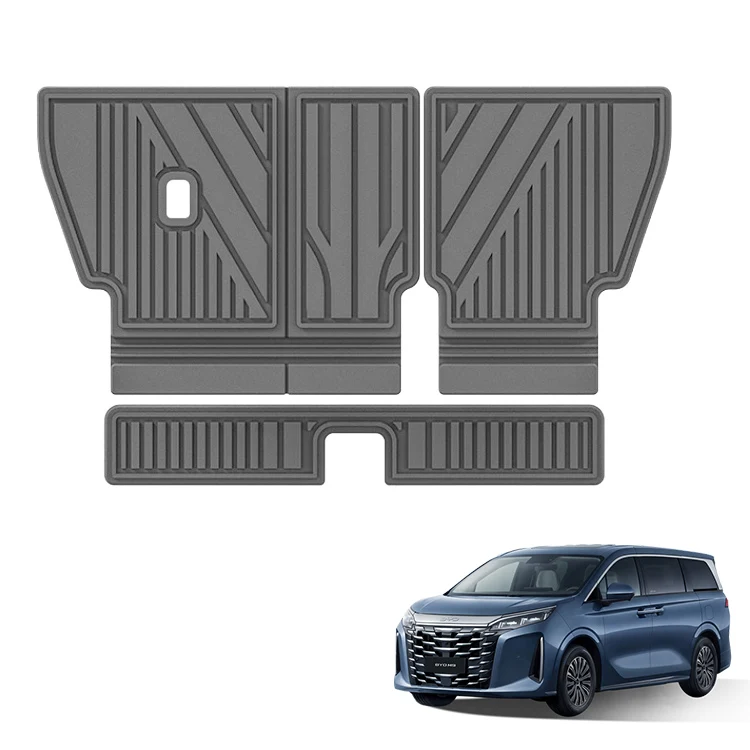 MPV Accessories for BYD Xia M9 TPE Back Seat Mat Anti Slip Rubber Seat Back Cover Cushion Pad New Energy Vehicle Accessories