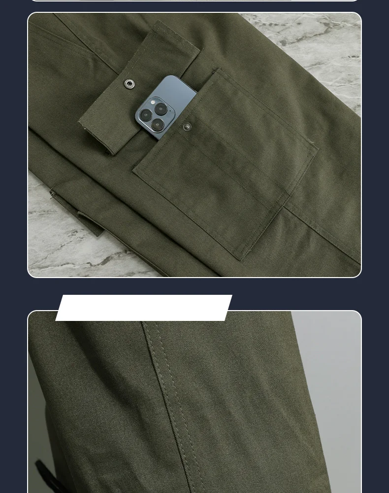 Custom Men's work pants double crotch thickened antispark antiflaming loose breathable Tactical desi