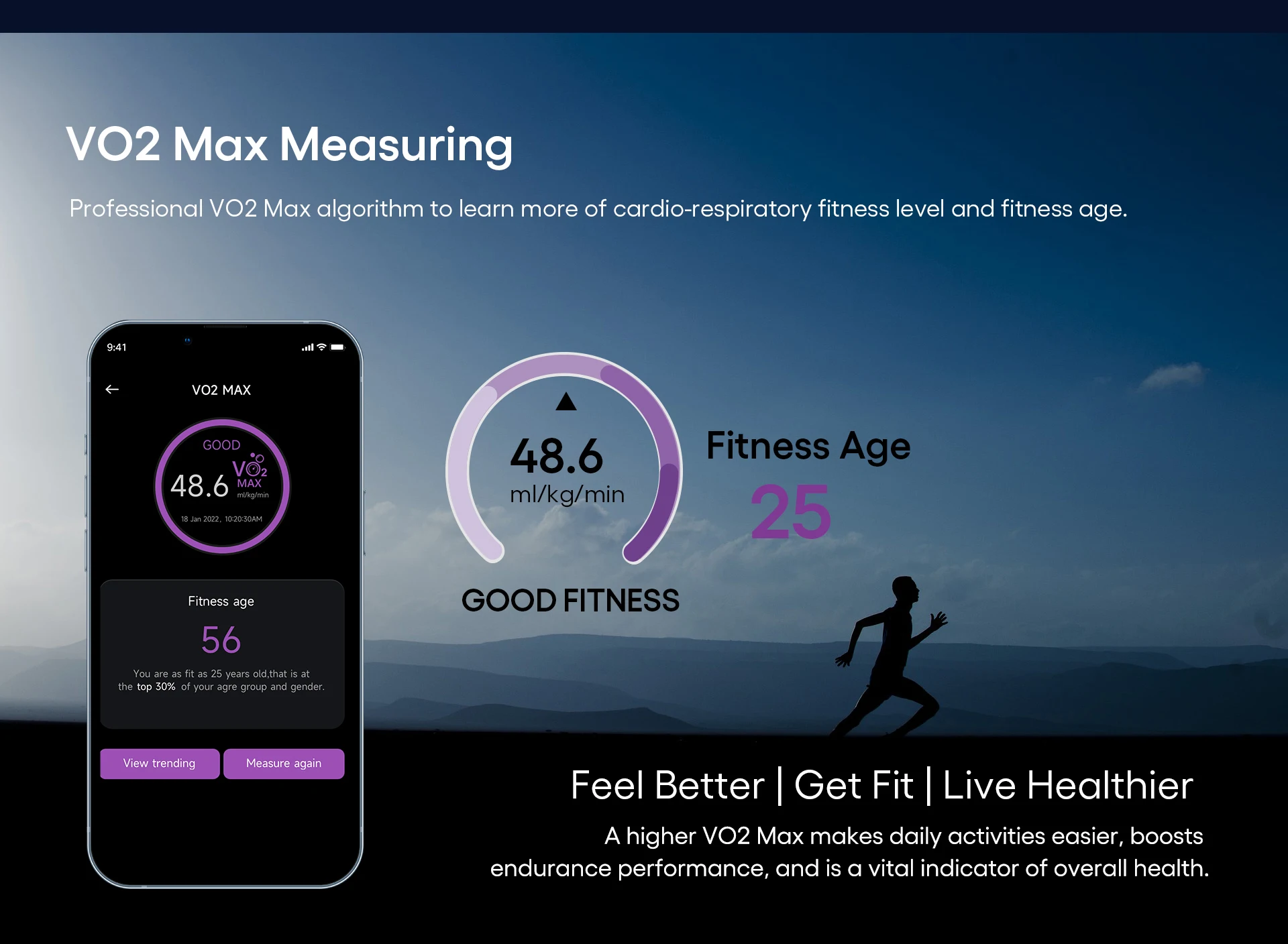 JC Ring Smart Health Tracker - Monitor Heart Rate & Sleep