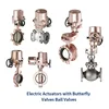 Electric Actuators with Butterfly Valves Ball Valves