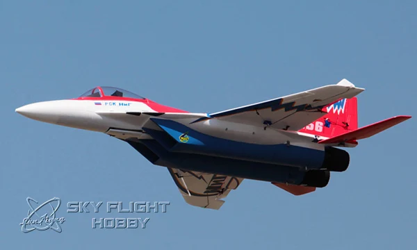 Color Smoking EDF Mig 29 Rc Model Plane