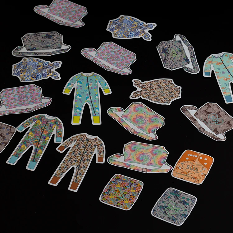 product custom design with cartoon logo die cut decoration label stickers  wholesale self adhesive waterproof vinyl sticker printing-3