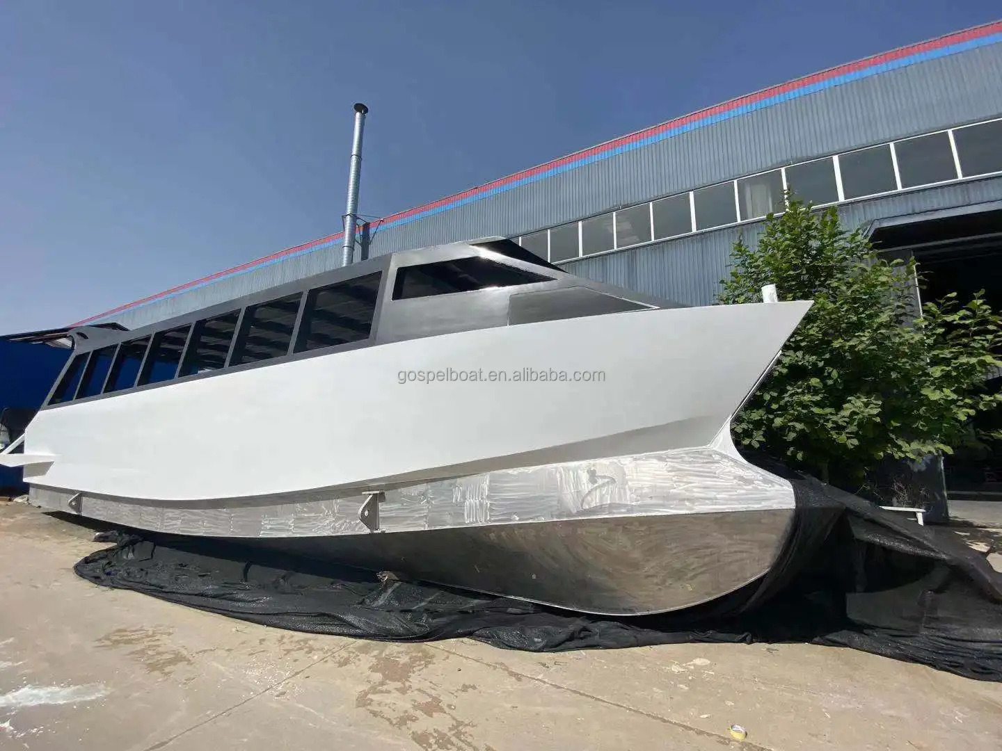 Gospel Boat 15m X 4.5m Aluminum Catamaran Passenger Boat For Sale