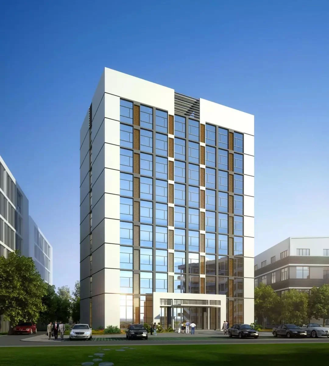 Estructura de acero para viviendas prefabricadas de lujo, ideal para apartamentos residenciales de alta gama y edificios de oficinas.