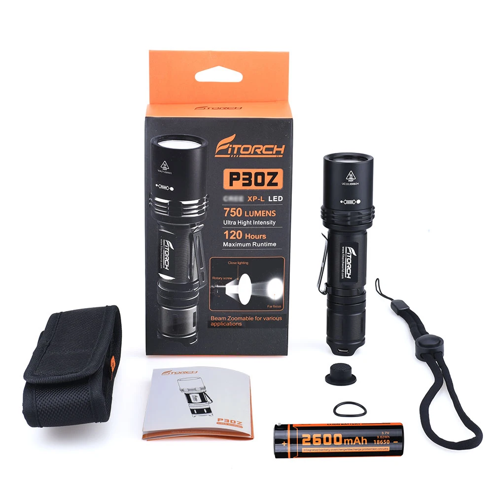 Fitorch Hunting Light 1000m Tactical Flashlight 2 Km Long Range LED Flashlight Torch Light Long Range