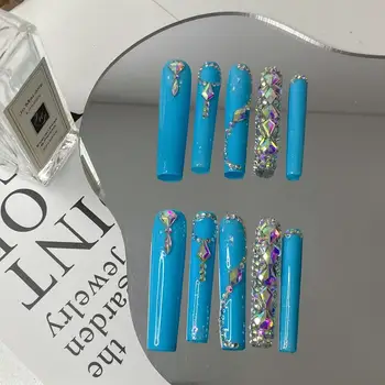 10Pcs Colors Wholesale Hand Paint Gel Best-selling Beautiful Luxury Customized Handmade Press on Nails