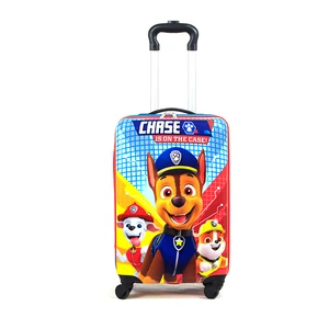 New Custom Made Design Practical ABS Children Travel Luggage Bag Trolley 18 Inch Cartoon Character Kid Suitcase Luggage