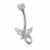 Farfalla con coda ad anello d'argento
