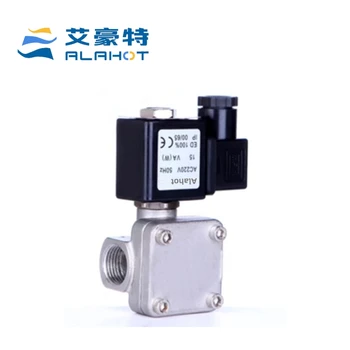 Alahot 0.5W High Pressure 0-1.6MPA Stainless steel Pilot Piston Air Compressor Solenoid Valve Energy Saving OEM Customizable