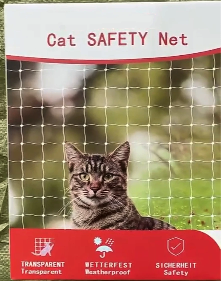 3x8m Strong Safety Cat Net Balcony Transparent Mesh Heavy Duty Protect