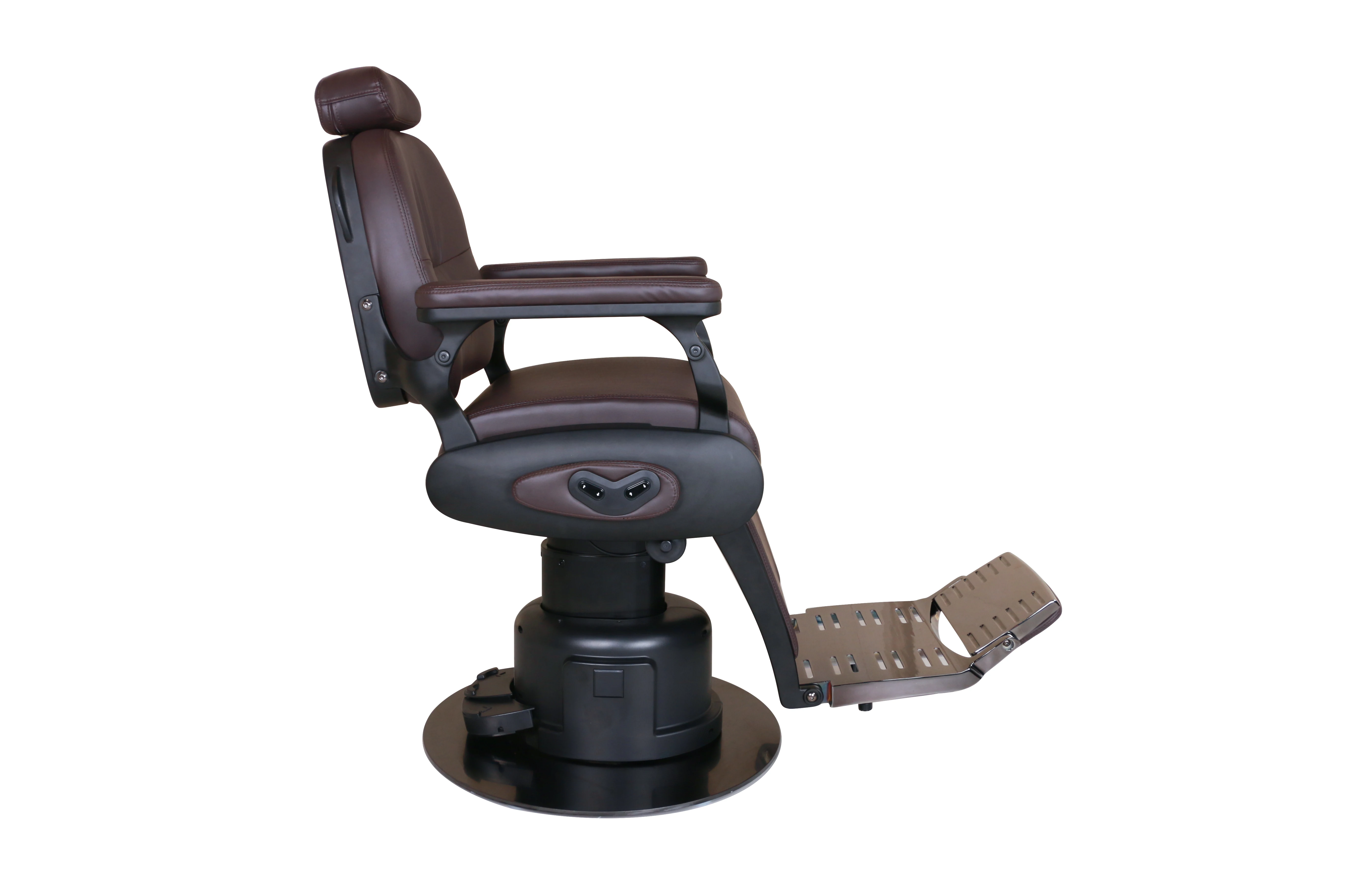 Wholesale Electric Barber Shop Hair Dress Chair Synthetic Leather Black Salon Belmont Barber Chair for Hair Style
