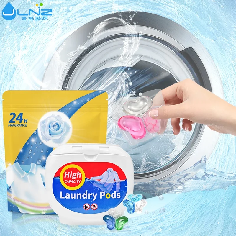 Polyva Clover Soft High Performance Custom Eco Booster Beads Scent Dissolvable Laundry Pods Detergent Pods