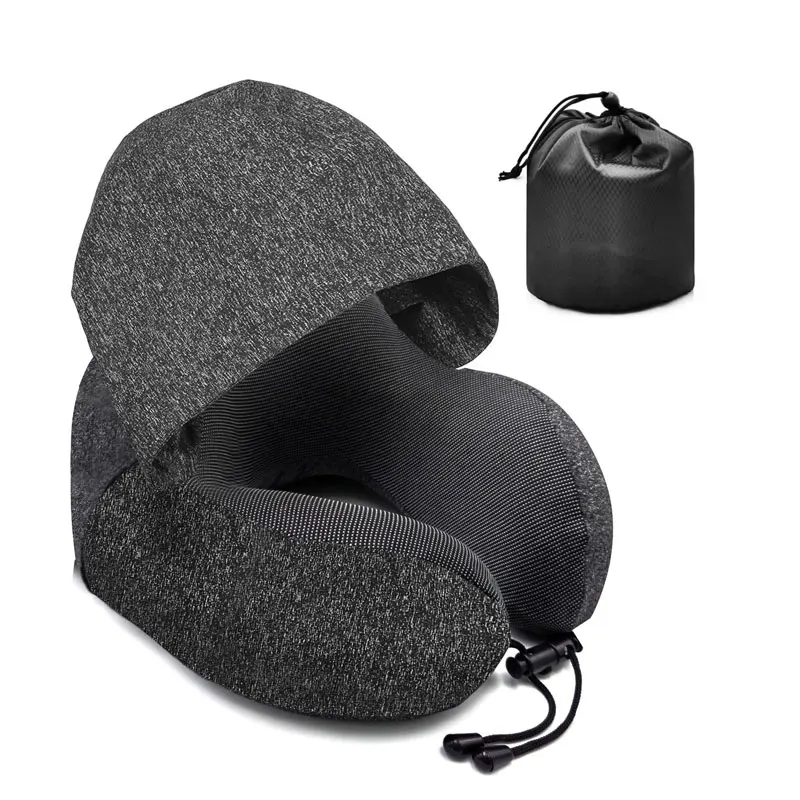Wholesale Neck Pillow With Hood Memory Foam U Shape Travel Pillow