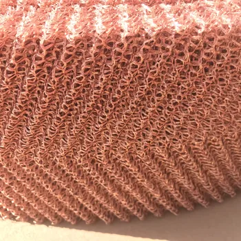 Knitted wire mesh for gas-liquid filtration