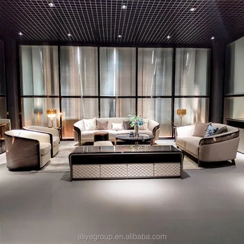 MIcrofiber Fabric Italian Modern Leather Living Room Sofa Set Latest Designs Luxury Furniture