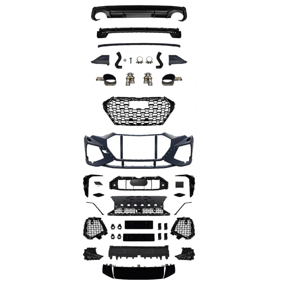 KEBEL Front Bumper Assembly za Audi Q3 2019-2026 Nadogradnja na RSQ3 2019-2026 CAPA stil Auto Body dijelovi Zamjena Novi dolazak