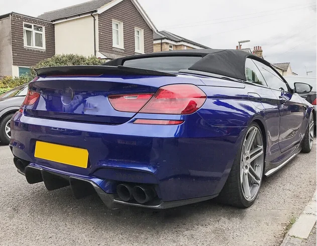 Real Carbon Fiber Heckklappe Spoiler Kompatibel Mit BMW 6 Series F06 F12 F13 M6 2011-2017