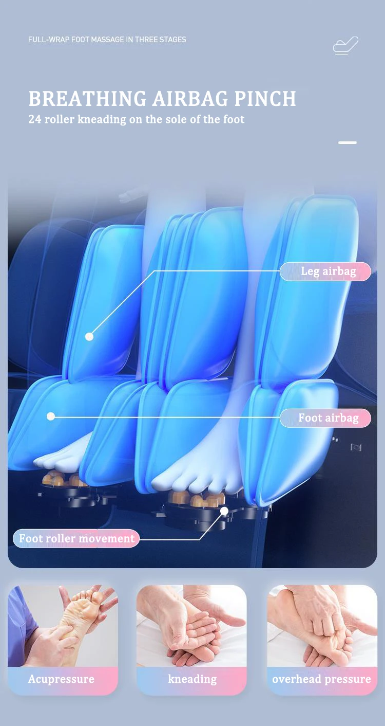 product 2025 modern electric relaxation kneading back and neck muscle massage chair full body 8d zero gravity luxury for foot-8