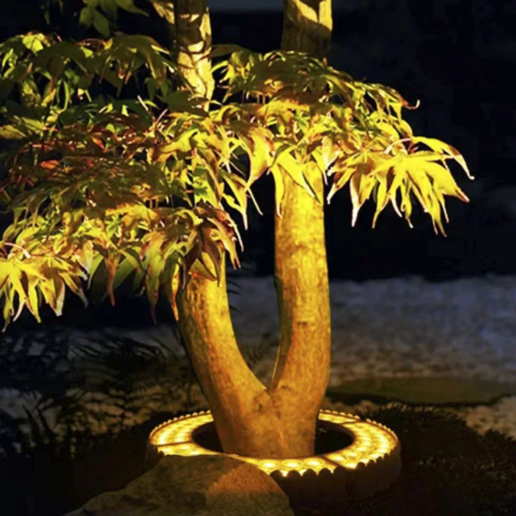 Solar Hug Tree Lights Decoration Moder Outdoor Palm Tree Lights Led Solar Lawn Decoration Landscape Garden Lamp