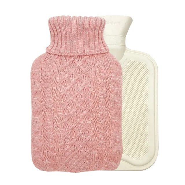 Test 2L Rubber Knitted Cover Hot Water Bottle