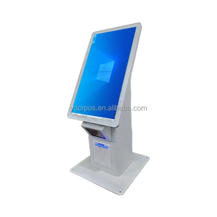 New Design 21.5 Inch Capacitive Touch Desktop Self-Order Payment Kiosk Indoor Installation for Restaurant
