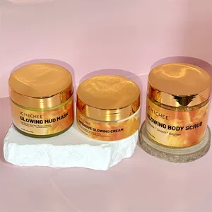 Black Skin Care  Hot Selling of Organic Brighten and Beauty Glowing  Body Care Set with High Quality Private Label