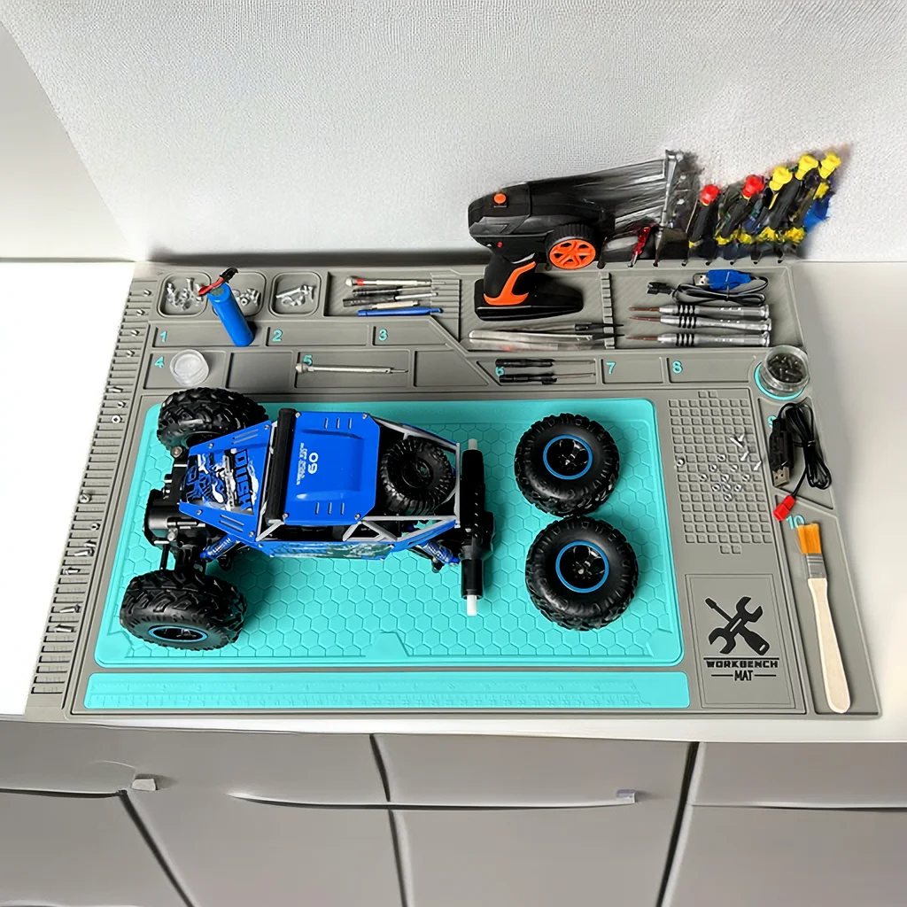 Oem Design Rubber Pvc Silicone Heat Resistant Laptop Desk Work Mat Mobile Repair Phone Mat
