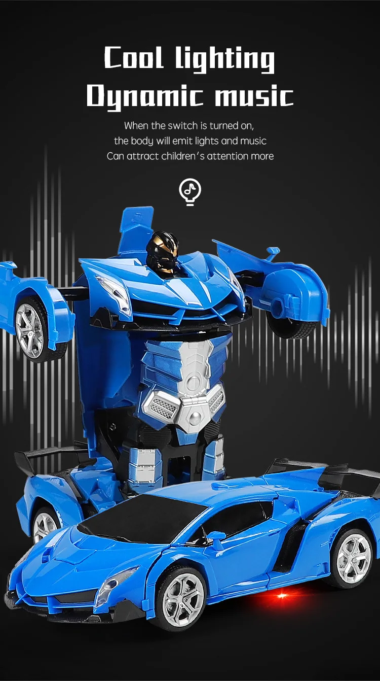 1/18 rc деформационный робот с дистанционным управлением автомобиль игрушки для ребенка