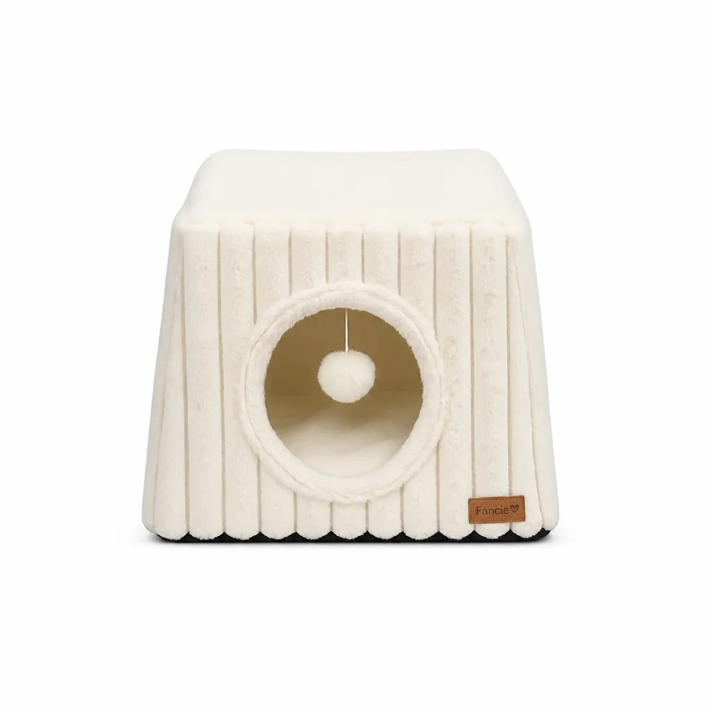 Corduroy Cat House Semi Enclosed Plush — Product details 1